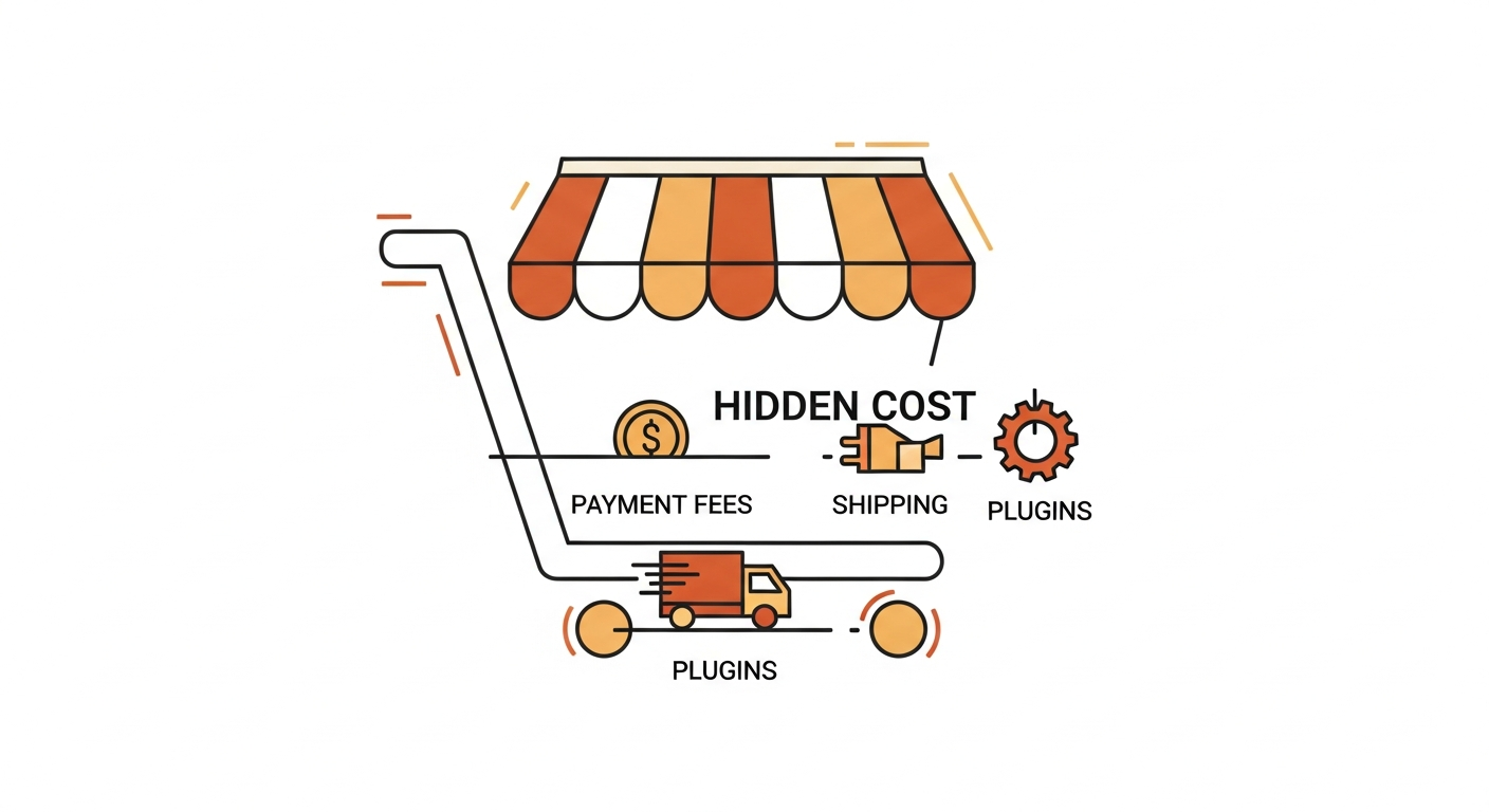 Quanto custa um e-commerce em 2026? Preços, plataformas e custos ocultos ilustração 2